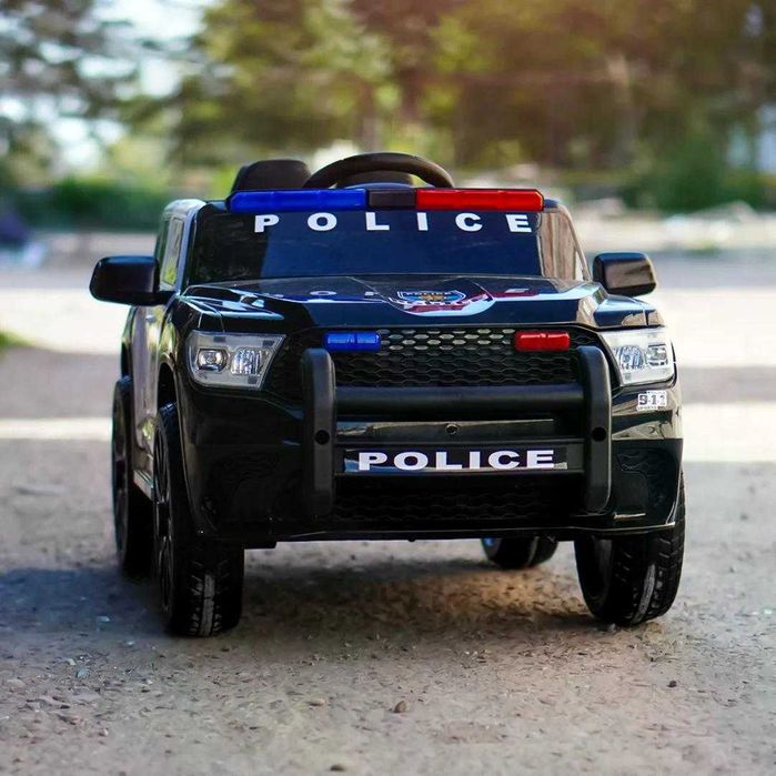 Masinuta electrica de politie Kinderauto POLICE 911 120W 12V 7Ah Black