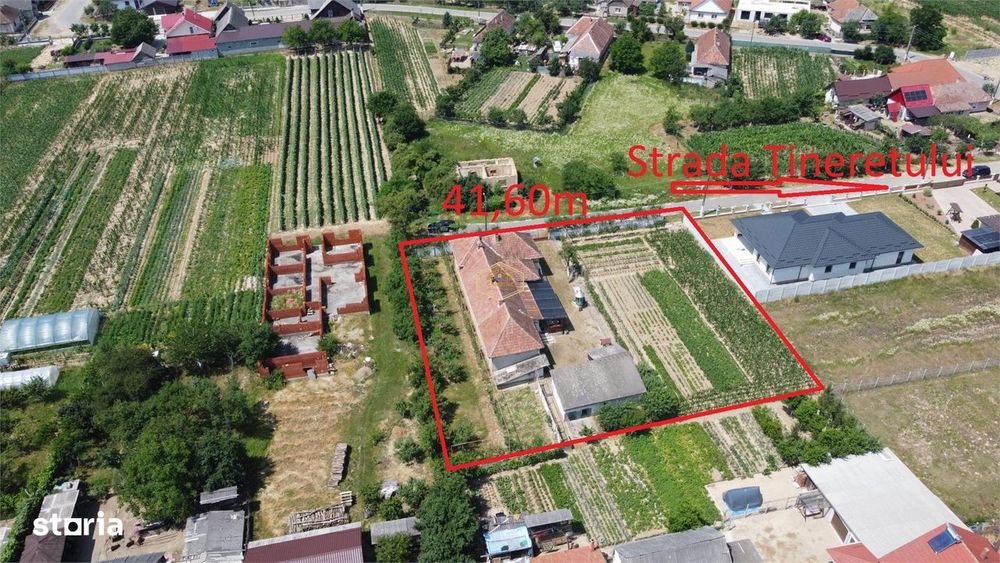 Casă spațioasă cu teren generos de 1.656 mp, în orașul Livada