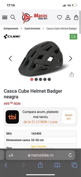 Casca Mtb CUBE Badger Black (M)