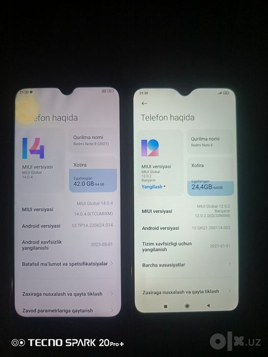 Redmi not 8 sotiladi