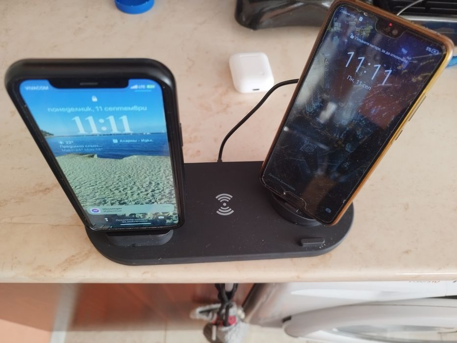 Безжична станция за зареждане.