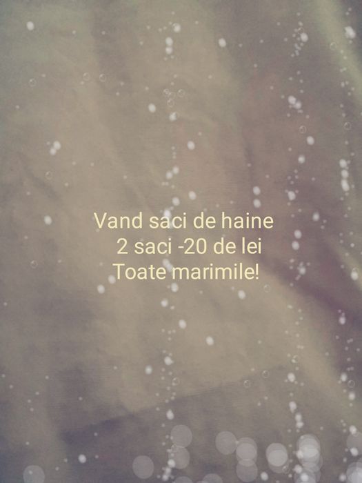 Vand saci de haine! Livrare 5 lei azi!