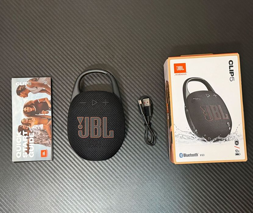 JBL Clip 5 Original — идеальное состояние, полный комплект
