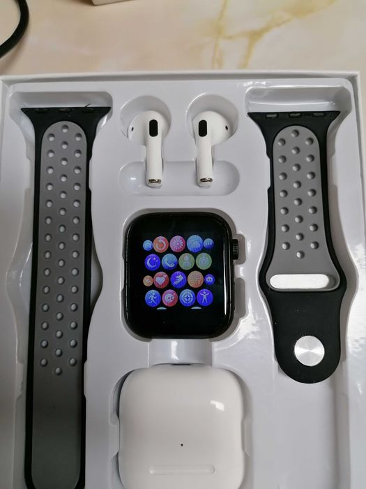 Set ceas W26 PRO MAX SERIES 8 si casti bluetooth