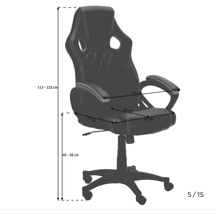 Scaun gaming, imitatie piele