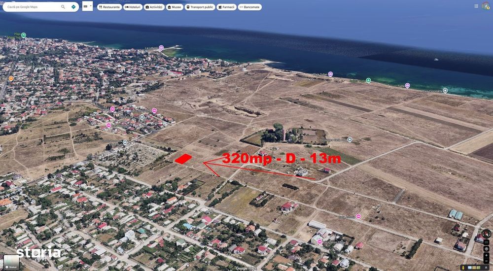 Teren Eforie SUD 320mp intravilan zona SUD plaja Tuzla