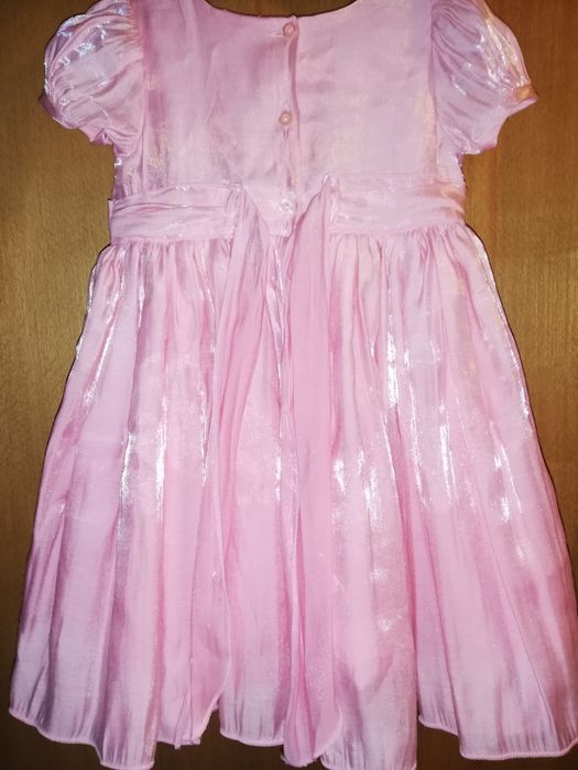 Rochie eleganta roz fetita 9-12 luni