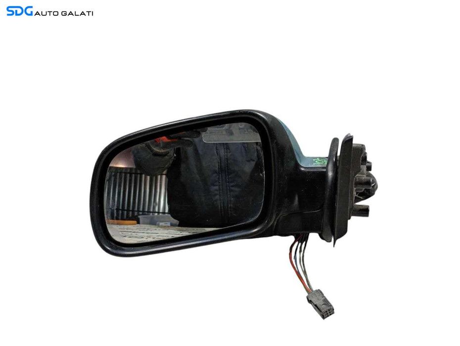 Oglinda Stanga Electrica cu Rabatare Pliere Manuala Peugeot 307 2001 - 2008 Culoare Albastru Deschis [LR0773]