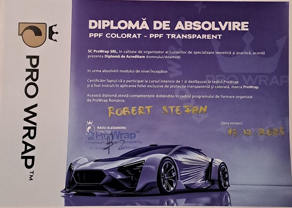 Polish și folii auto la domiciliu