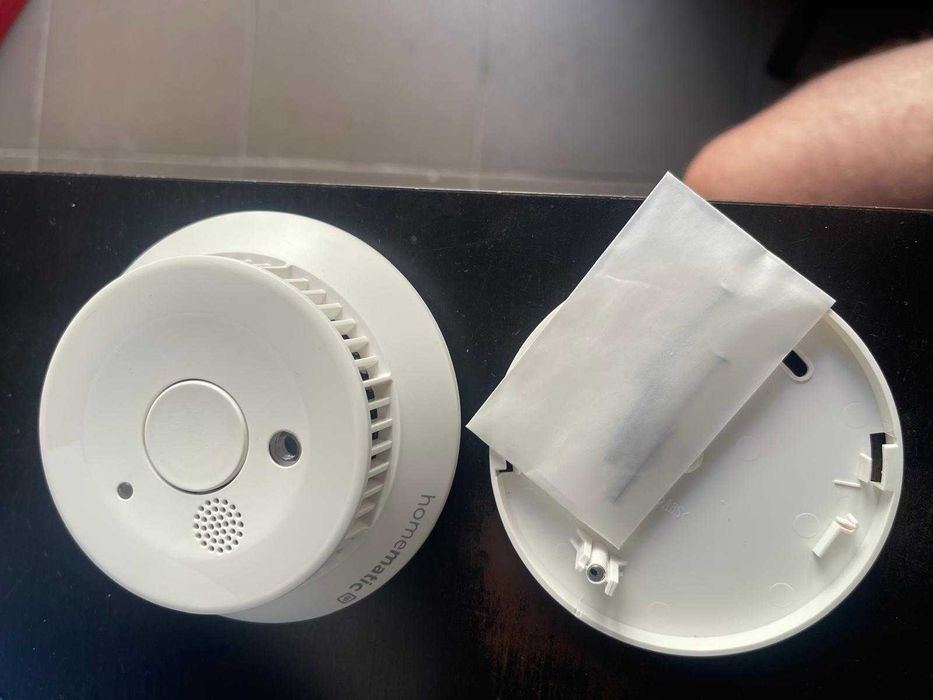 Detector de fum Homematic IP cu etichetă Q