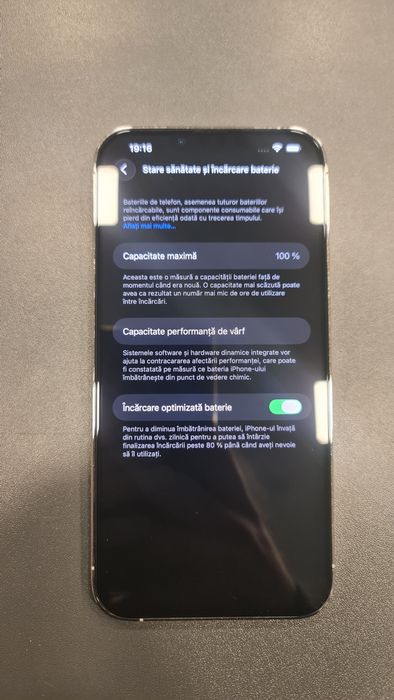 Iphone 13 Pro Max Alb Silver 128GB Bateria 100%