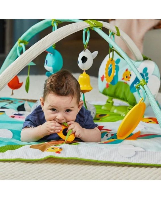 Активна гимнастика Tiny Love, Gymini Kick & Play Farm, размер XL, с 18 интерактивни функции