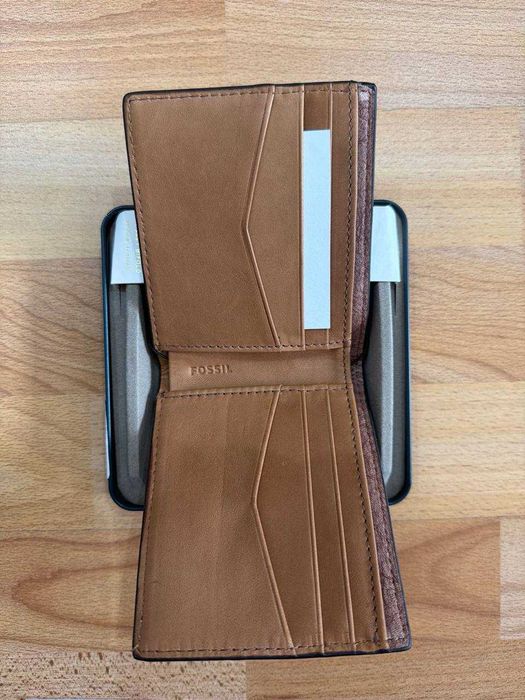 Портмоне кожаный Fossil Steven Leather Bifold Wallet! Новый в коробке!