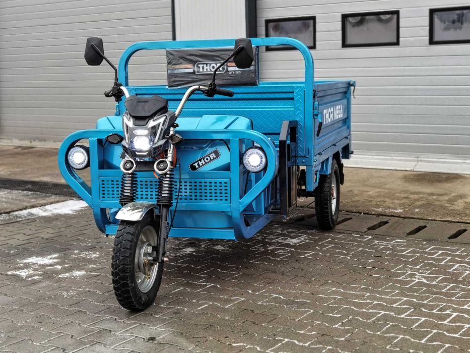 THOR MEGA 1000 KG triciclu electric nou 1500 W Agramix tuk-tuk