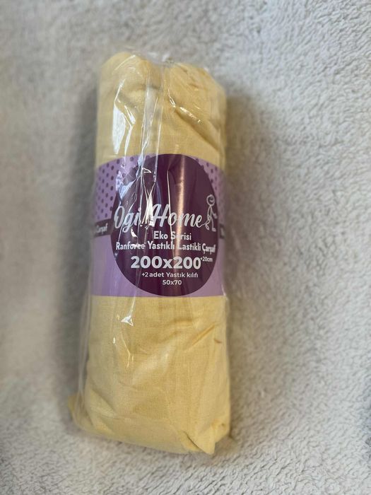 Чарлшаф с ластик+2бр калъфки