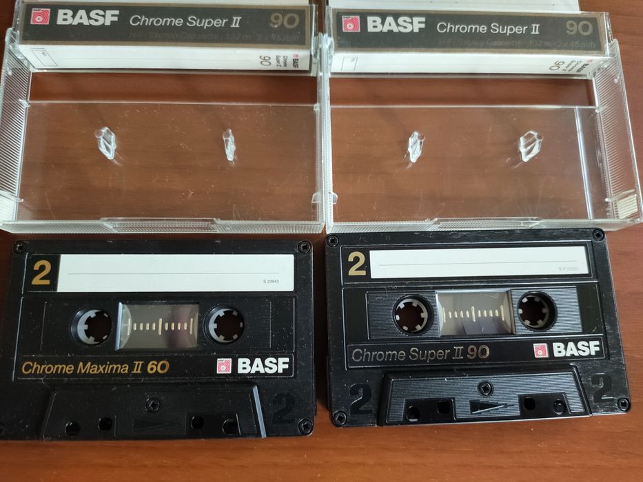 Casete chrome TDK și BASF