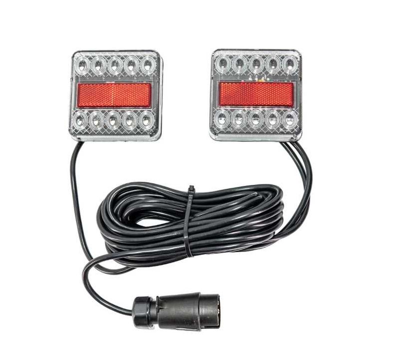 LED стопове за ремаркета и колесари, 12 V, пет функции, с магнит