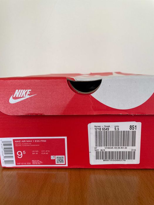 Nike Air Max 1 - 43 Номер, Нови, Мъжки