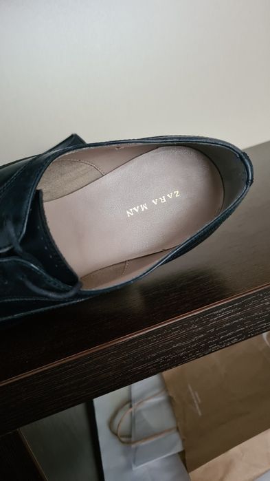 Pantofi barbati evenimente piele naturala Zara