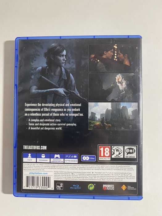 Ps4 диск the last of us 2