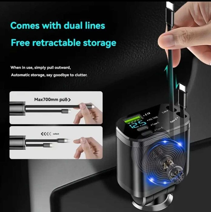 бързо зарядно 12V-24V за телефон за кола-камион-бус-ван-мини ван-джип