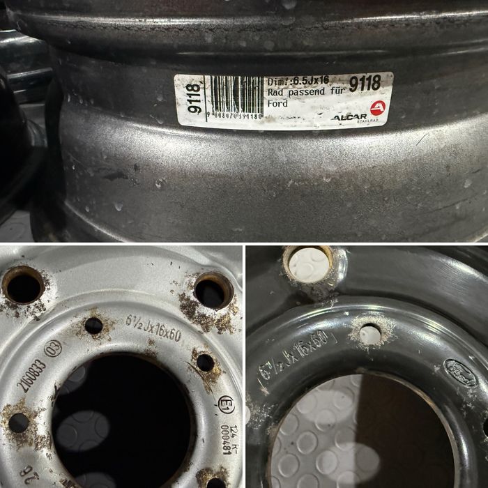 4бр. Железни 16” Джанти 5х160 за -FORD Transit/Tourneo- 6.5Jx16, ET60