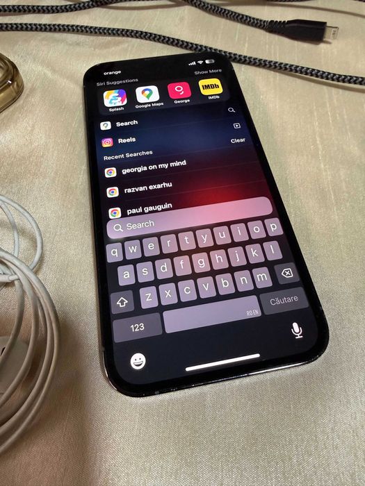 iPhone 13 Pro 128GB Baterie 92% + Casti + 2 Huse + Cablu 2m SuperFast