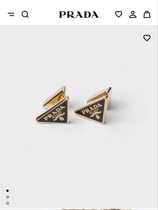 Серьги гвоздики от Prada