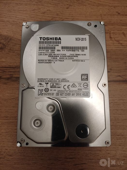 Жёсткие диски SATA 2Tb, 1Tb, 500Gb и PATA (IDE) Б/У
