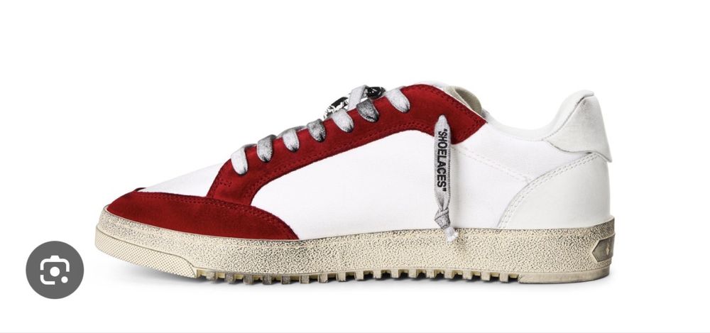 Sneakers Off White 5.0 low, vintage red/white, masura 41, barbati