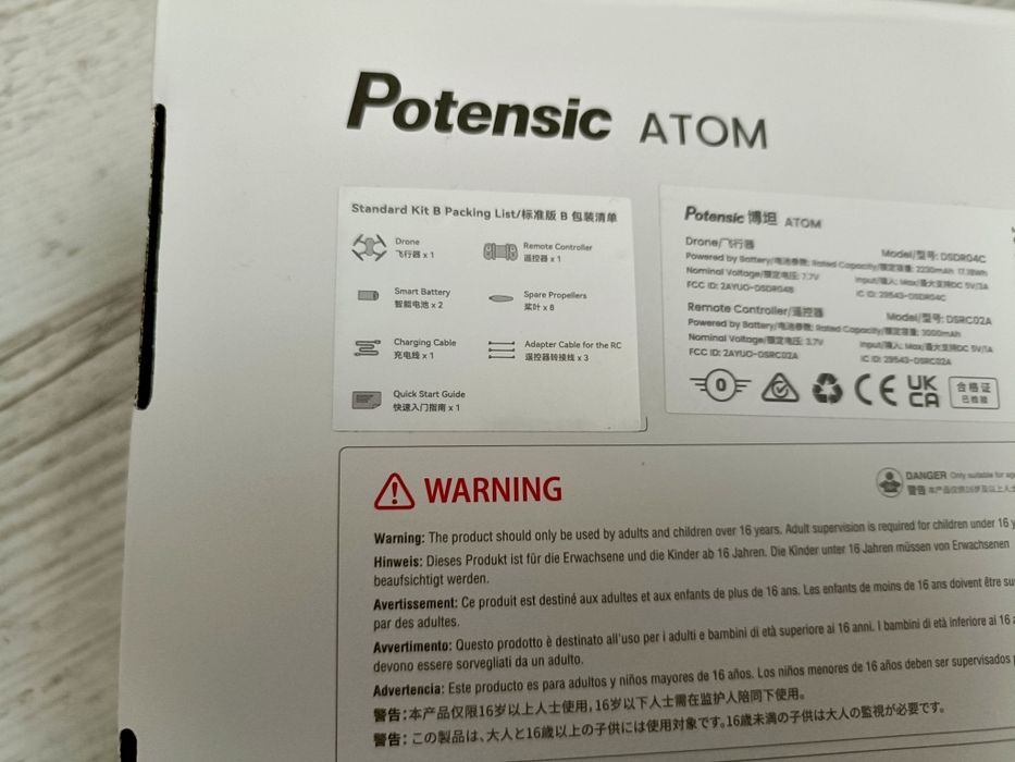 Noua Drona Potensic Atom,ghimbal 3 axe, 2 baterii,GPS,geanta Dji cadou