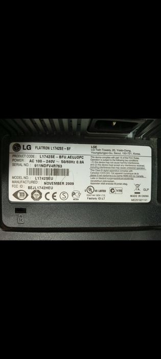 LG flatron L1742 se 60 грц