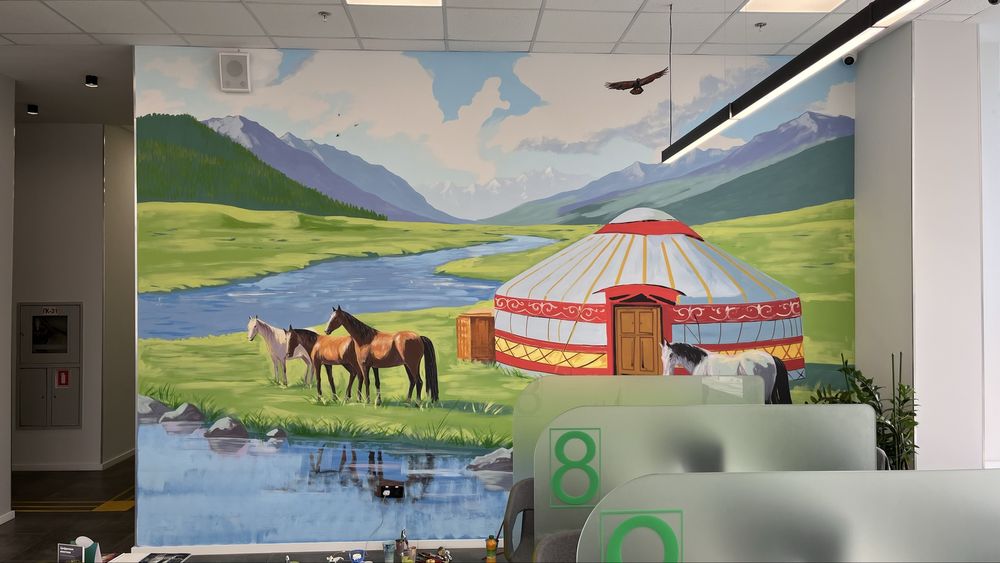 Роспись стен Астана