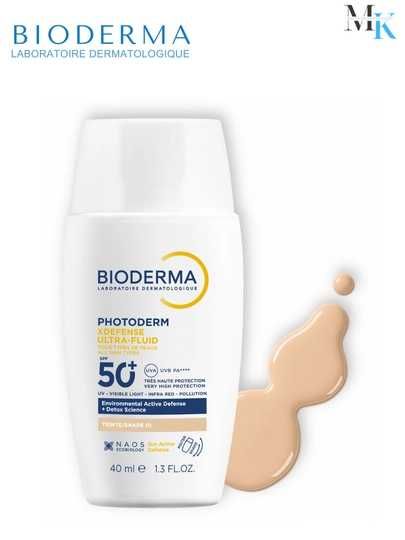 Yuz uchun quyoshdan himoya Bioderma,SPF 50+,namlovchi flyuid -  40 ml