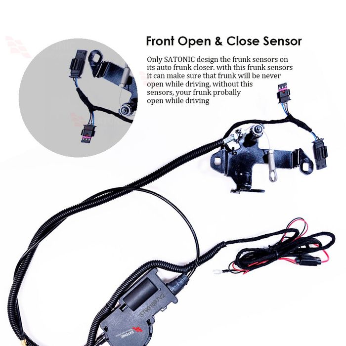 SATONIC V2 Soft Close Frunk Tesla Model 3 2016-2020