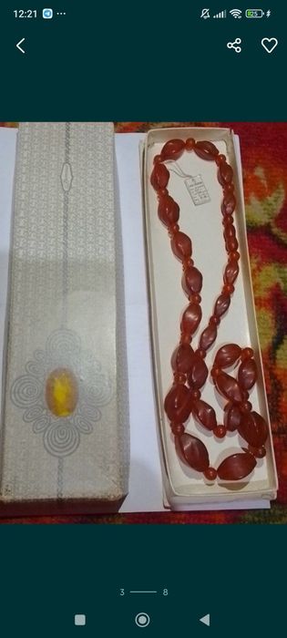 Бусы Янтарь новые