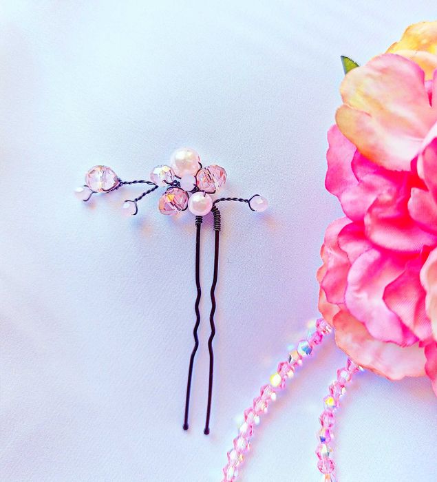 Украса за коса с кристали / Бижута за коса/ Аксесоари за коса