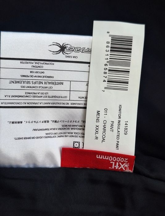 Pantaloni ski Spider iarna membrana  20000
