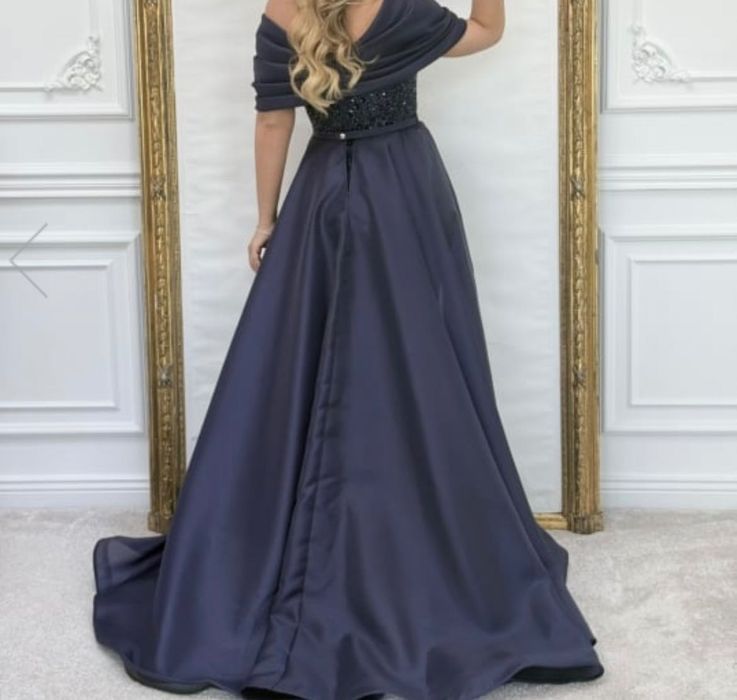 Rochie nașă bleumarin