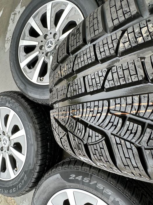 Jante originale Mercedes 17 cu anvelope de iarna