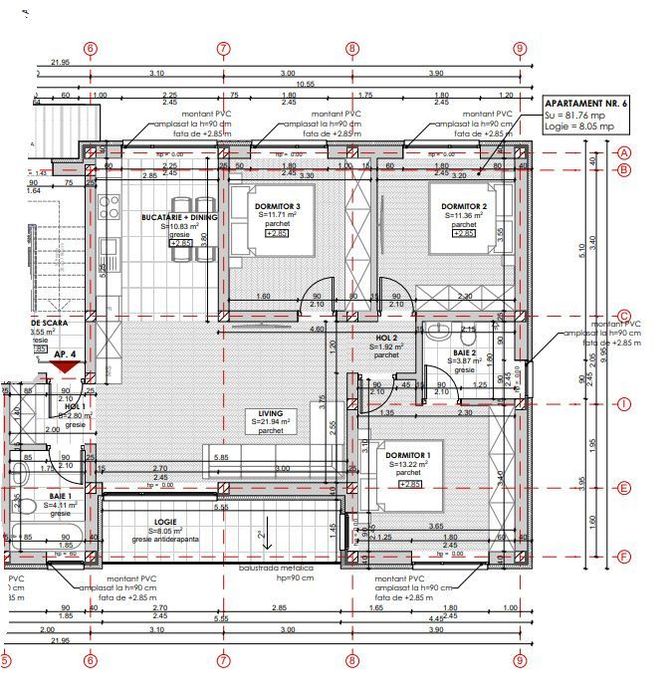 0% Comision, Apartament Nou cu 4 camere, zona livada Meses.