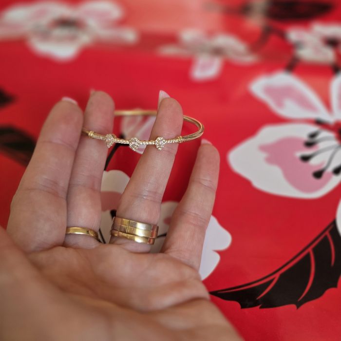 Brățară elastică,  aur 14 k