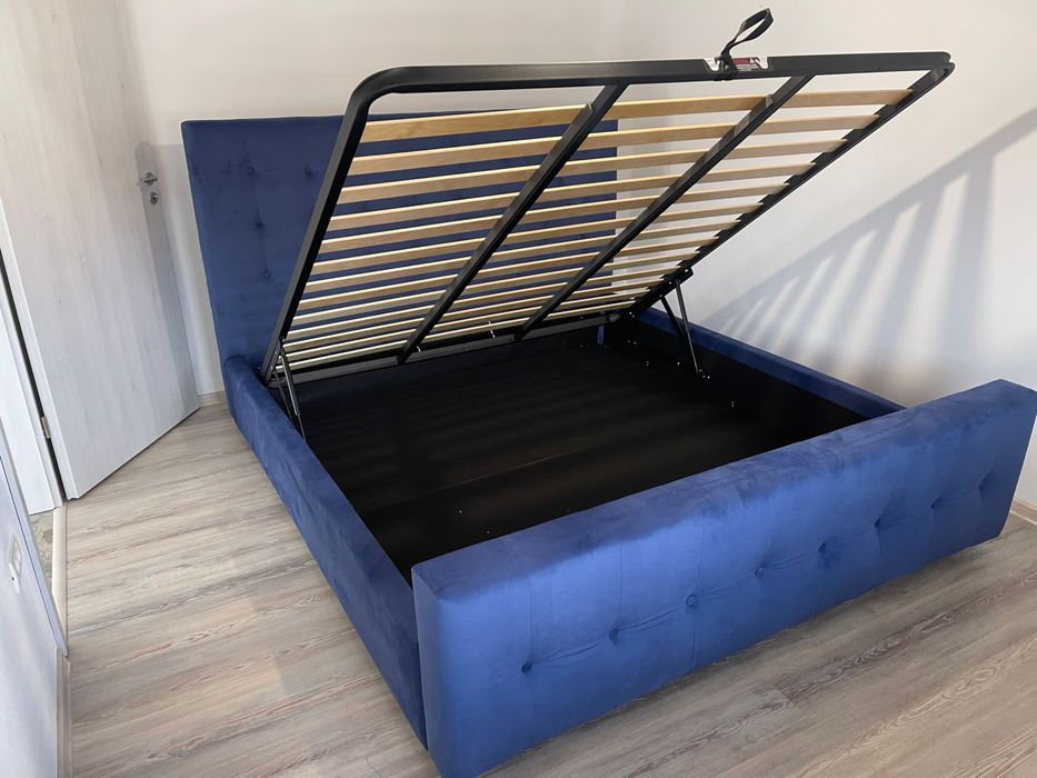 Pat rezistent cu lada de depozitare si garantie 1350 lei