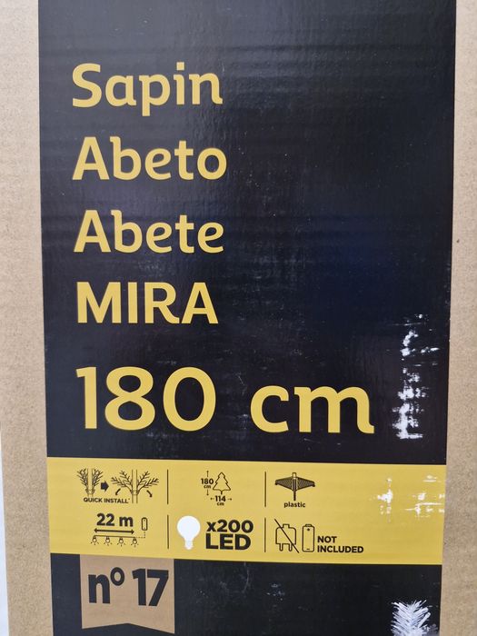Brad Artificial 180cm Auriu plus instalație inclusă