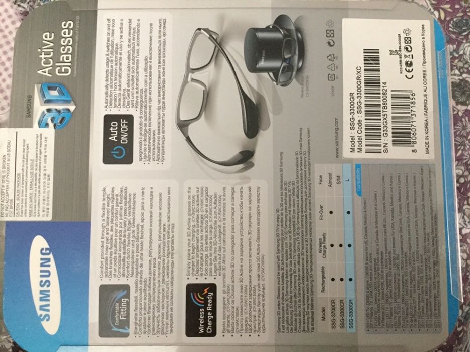 Продам очки 3d пара.Samsung smart tv.