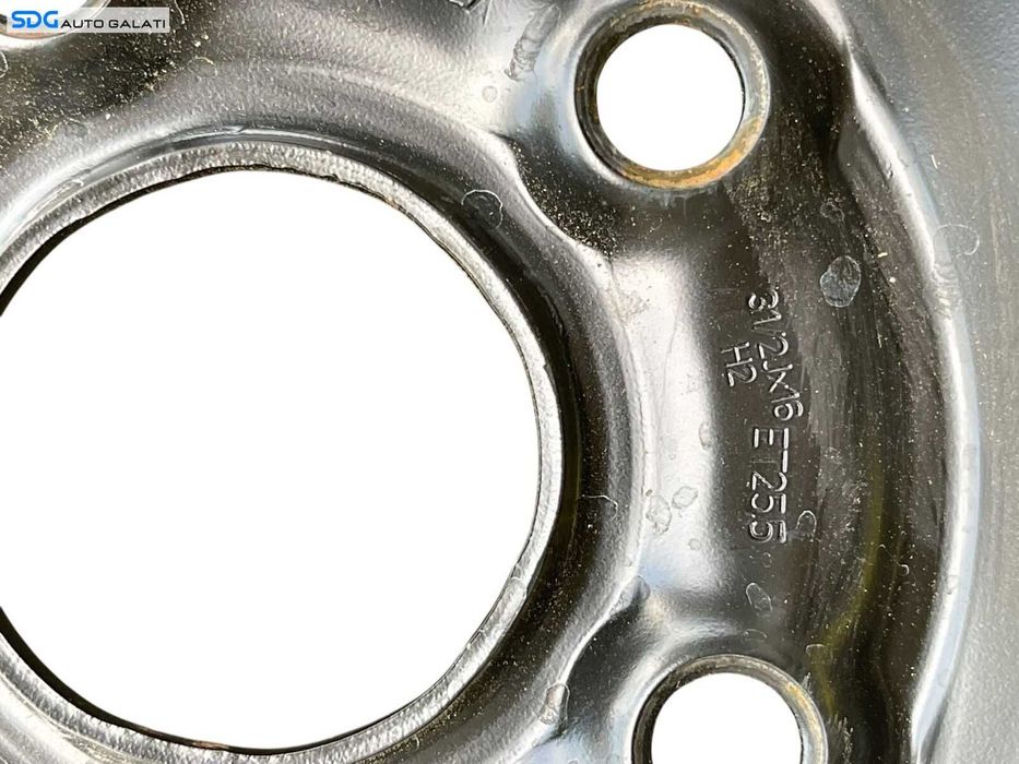 Janta Roata Rezerva Slim 5x112 T125 70 16 R16 31/2Jx16 H2 ET25,5 Seat Toledo 3 2005 - 2009 Cod 5Q0601027AR [B4201]