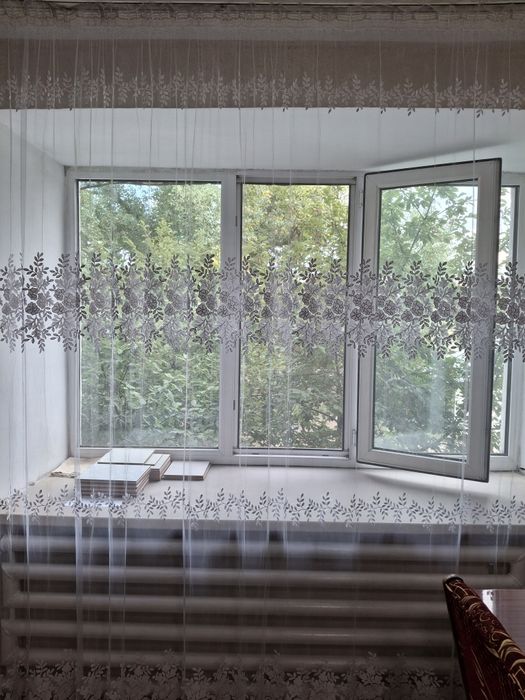 Продам тюль б/у,белая