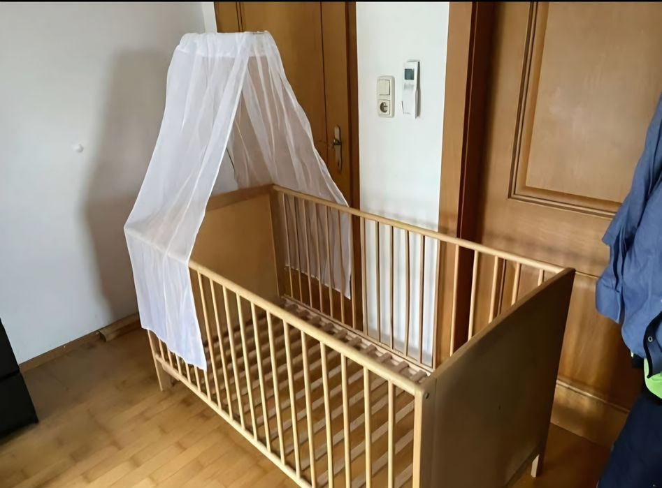 Pătuț din lemn 60x80x120