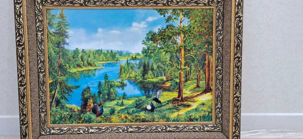 Картина для интерьера "Глухари"