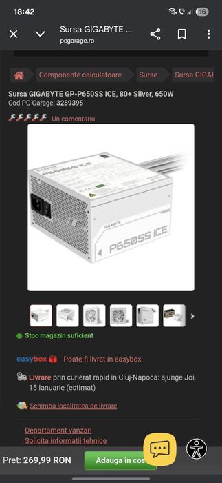 Sursa 80+ silver ice 650W